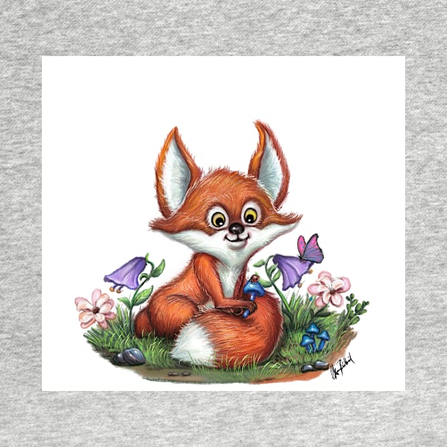 Little red fox by Artofokan